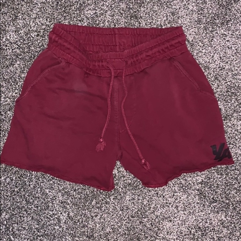 Maroon Young LA Workout Shorts